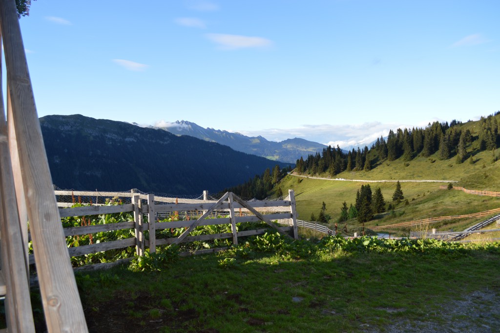 Panorama malga montagna Racines